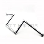 Chrome 7" Smooth Z-Bar Handlebars for Harley Sportster Dyna