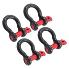 Set of 4 Heavy Duty D Ring Shackles with 3/4" Pin (28660lbs Break Strength)
