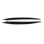 1 Pair ABS Headlight Eyebrow Cover Sticker for Volkswagen Golf (2013–2018) Black