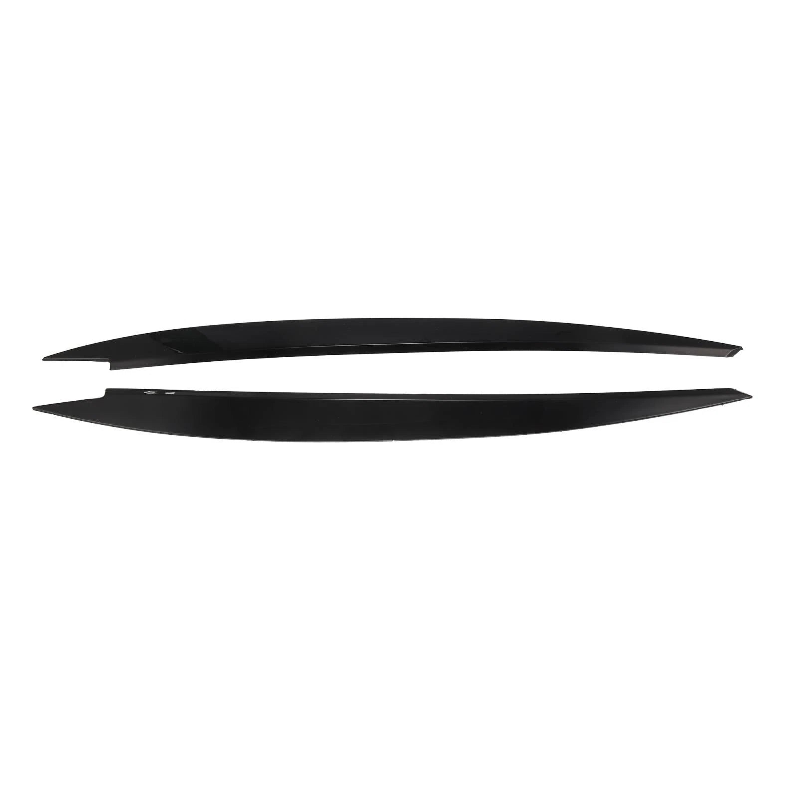 1 Pair ABS Headlight Eyebrow Cover Sticker for Volkswagen Golf (2013–2018) Black