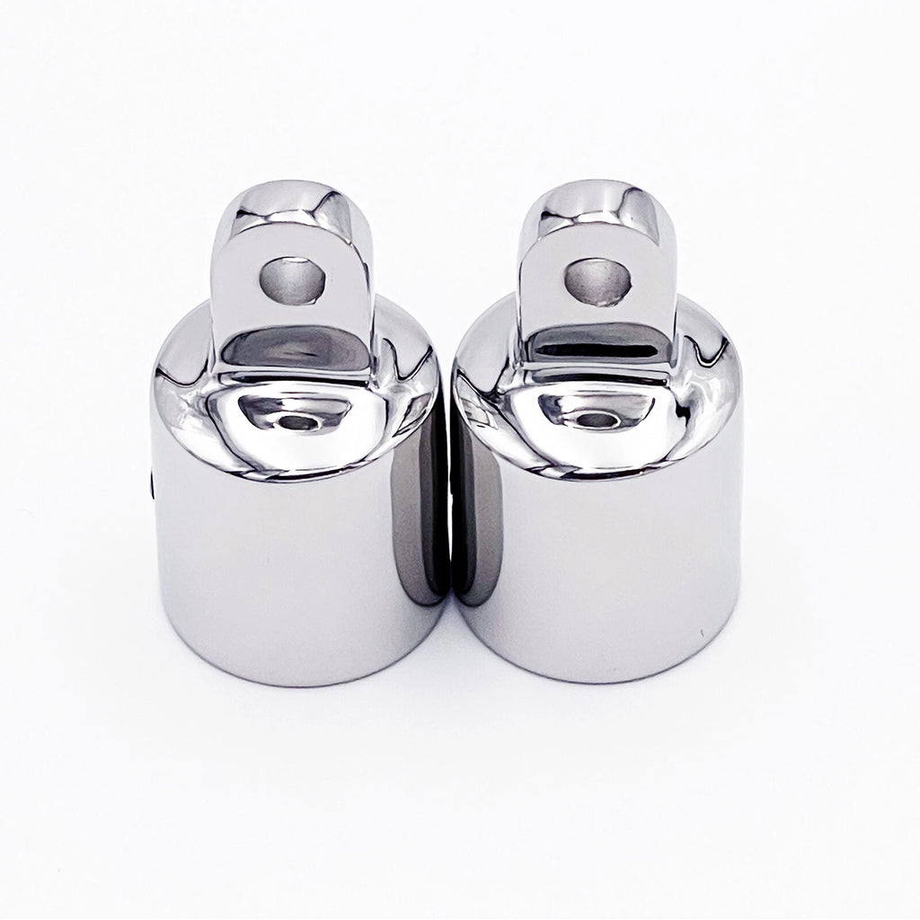 2 Pcs Bimini Top Eye End Cap for Marine Hardware (316 Stainless Steel)