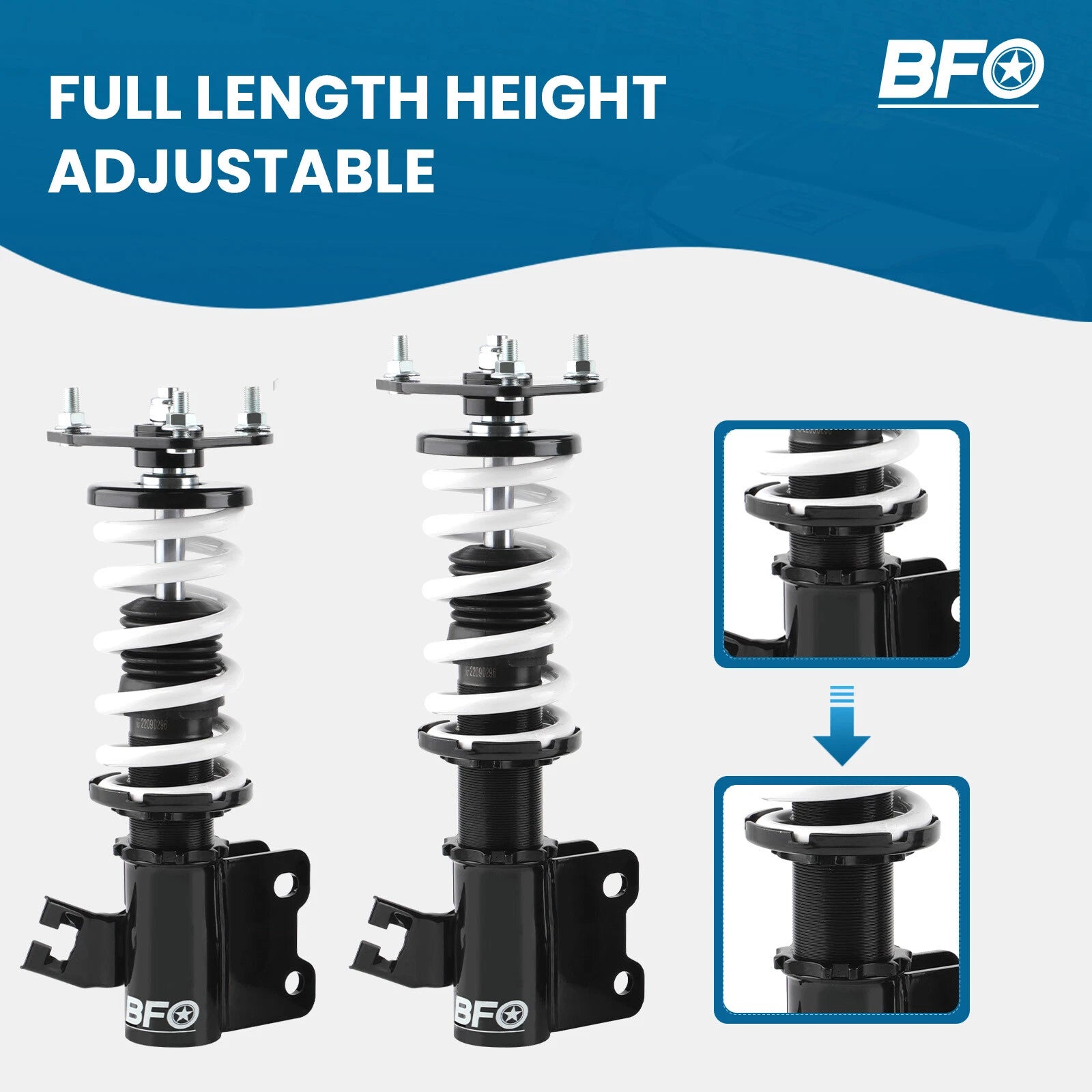 Set of 4 Coilovers Suspension Springs for Nissan 240SX S14 (1995–1998)