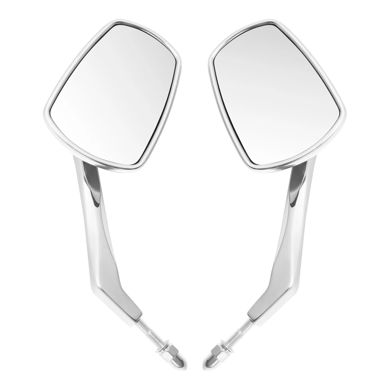 Chrome Rear View Mirrors for Harley Electra Street Road Glide King (1982–2024)