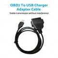 OBD2 16 Pin to USB Adapter Cable for Cars (1996–Present)