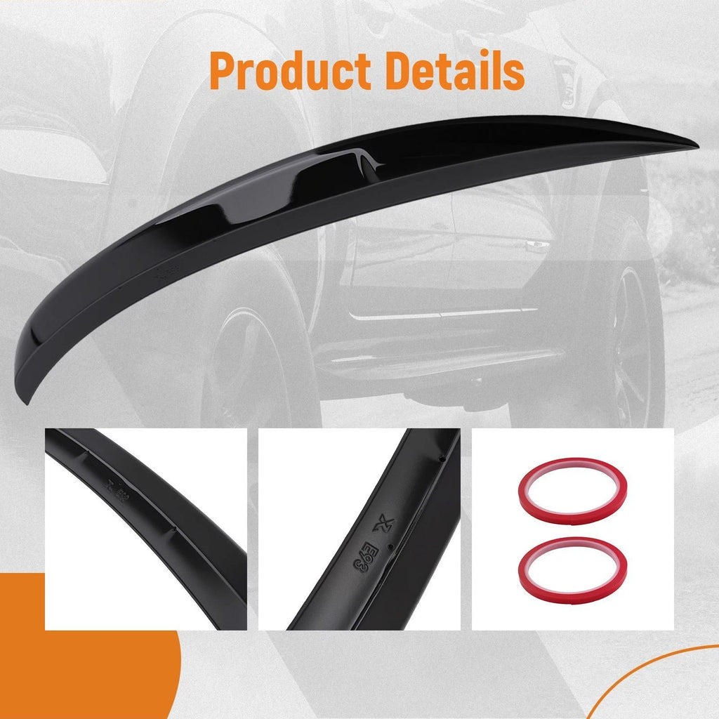 Trunk Lip Spoiler for BMW 3 Series E93 M3 (2007–2013) Gloss Black ABS