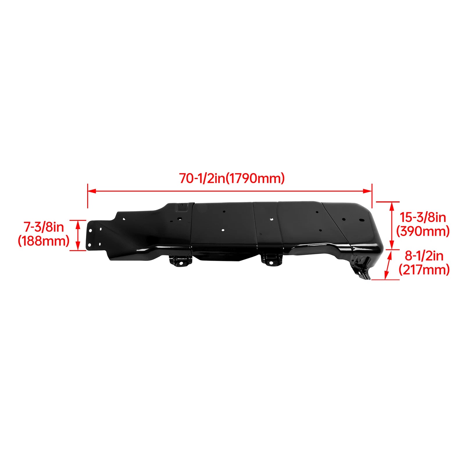 Fuel Gas Tank Skid Plate for Jeep Wrangler (2007–2018) 4-Door