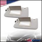 Gray Sun Visor Pair with Lamps for Nissan Altima (2013–2018)