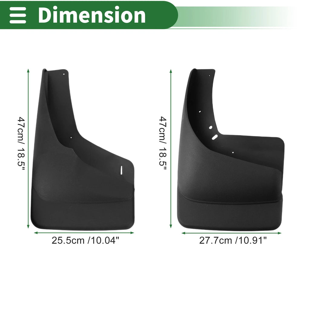 Mud Flaps Splash Guards for Chevrolet Silverado (1999–2006) W/ Mounts