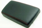 Leather Console Lid Armrest Cover for Nissan Pathfinder (1996–2004) Red Stitch