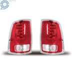 Set of 2 LED Rear Tail Lights for Ram 1500-3500 (2013–2018) Chrome Trim