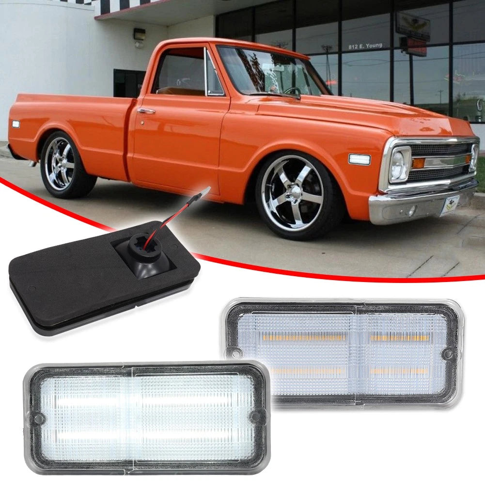 LED Side Marker Indicator Lights for Chevy GMC Truck (1968–1972)