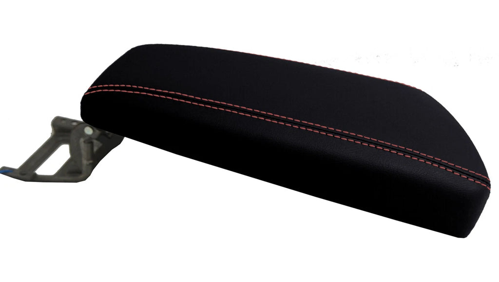 Center Console Lid Armrest Cover for Kia Optima (2011–2015) Red Stitch