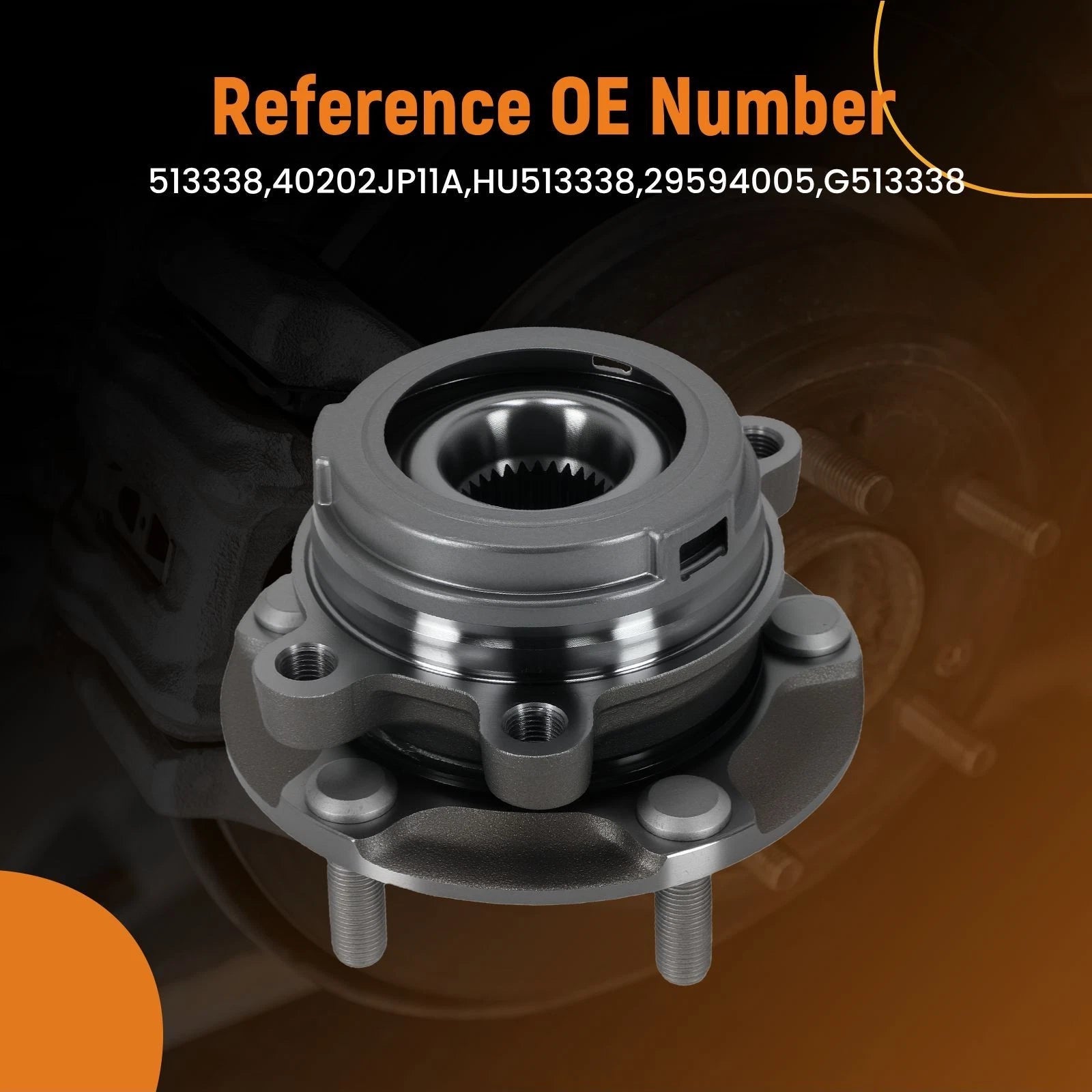 Front LH RH Wheel Hub Assembly for Nissan Murano (2009–2014) 40142002 ABS