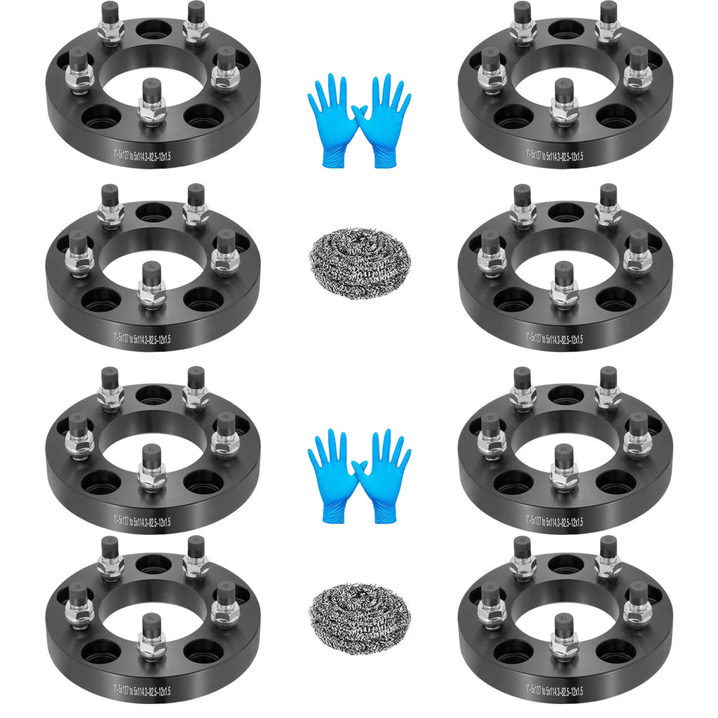 Wheel Spacers for Chevy Astro & Caprice (1990–1996) 5x5 to 5x4.5 1" 8PC