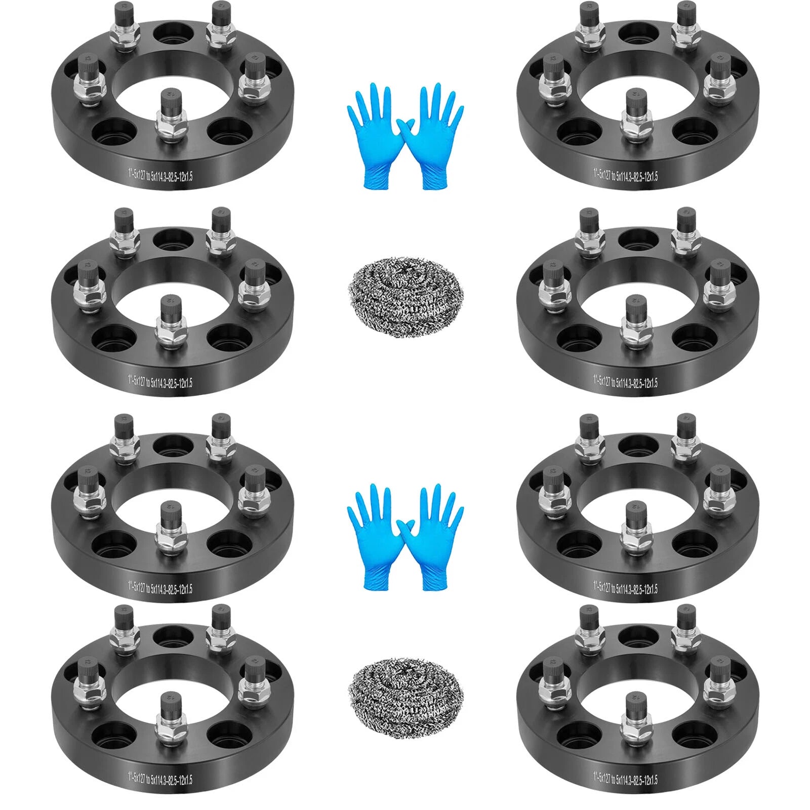 Wheel Spacers for Chevy Astro & Caprice (1990–1996) 5x5 to 5x4.5 1" 8PC