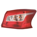 Outer Tail Light Assembly Passenger Side Replacement for Nissan Sentra (2016–2019)