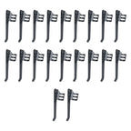 20 Pack Flashlight Pocket Clips for Pens (Rust Resistant Steel)