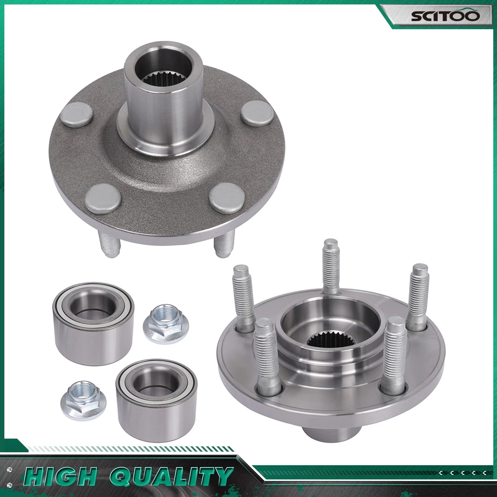 2X Front Wheel Bearings Hub for Ford Escape Mercury Mariner (2001–2012)