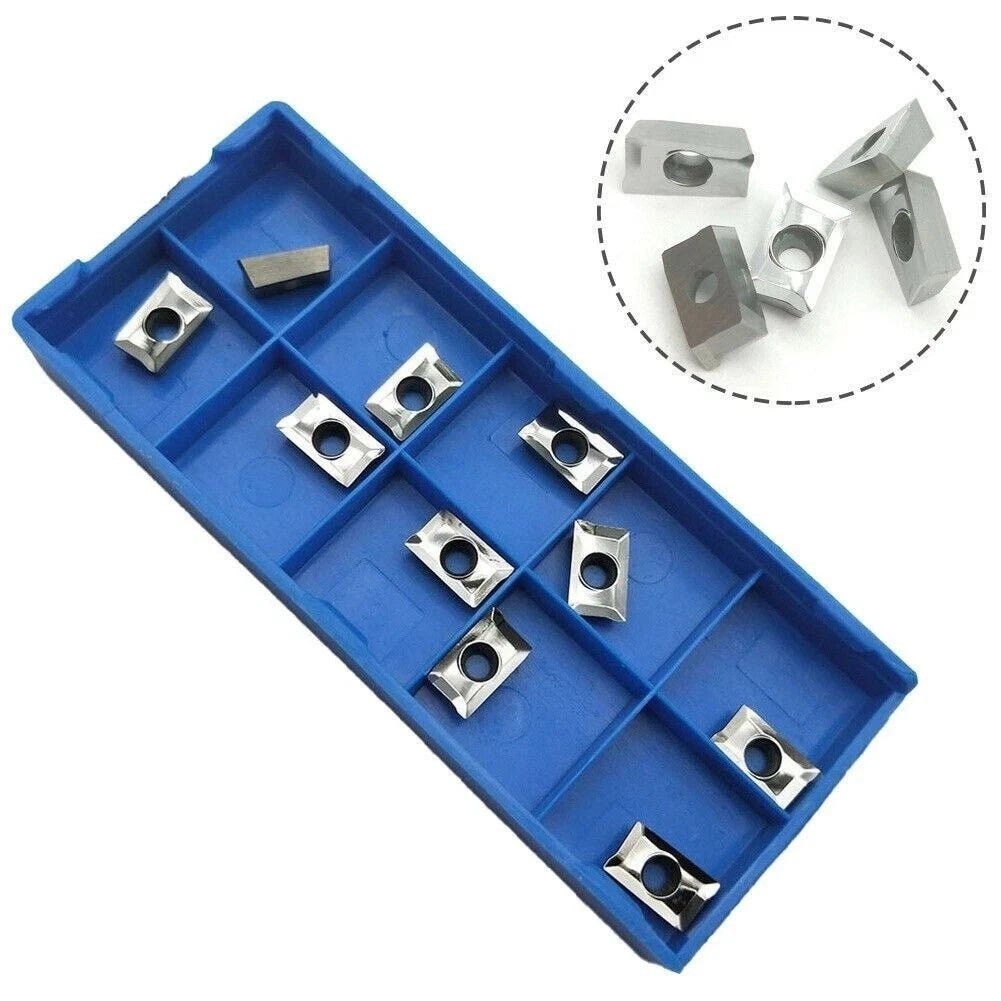 10X APKT1003PDFR Carbide Inserts for CNC Aluminum Milling