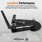 Tube and Pipe Bender for Steel Tubing (Manual, Black Oxide Coating)