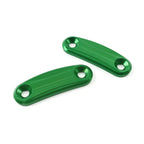 Green Mirror Block Off Base Plates for Kawasaki ZX-10R (2011-2015)
