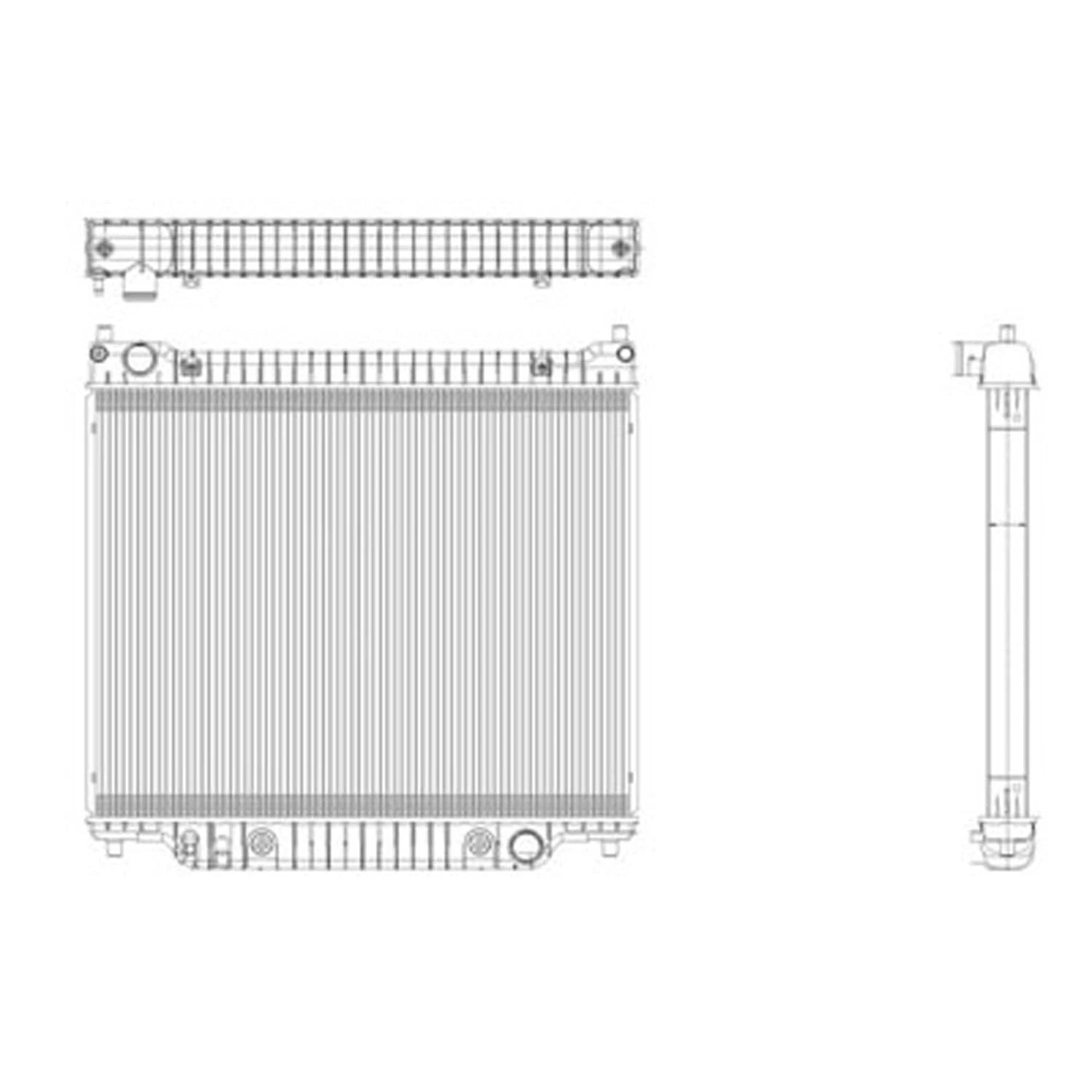 Replacement Plastic Aluminum Radiator for Toyota Hilux (2005–2015)