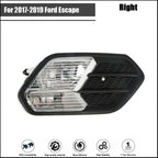 Right Fog Light with Black Cover for Ford Escape (2017–2019)