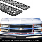 Upper Black Mesh Grille for Chevy C/K Pickup/Suburban/Tahoe (1994-1999)