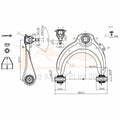 12pcs Control Arms & Ball Joints for Honda Accord (2003–2007)