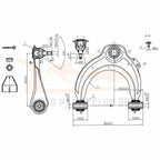 12pcs Control Arms & Ball Joints for Honda Accord (2003–2007)