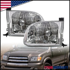 Halogen Headlight Set for Toyota Tundra (2000–2004) LH RH Regular Access Cab