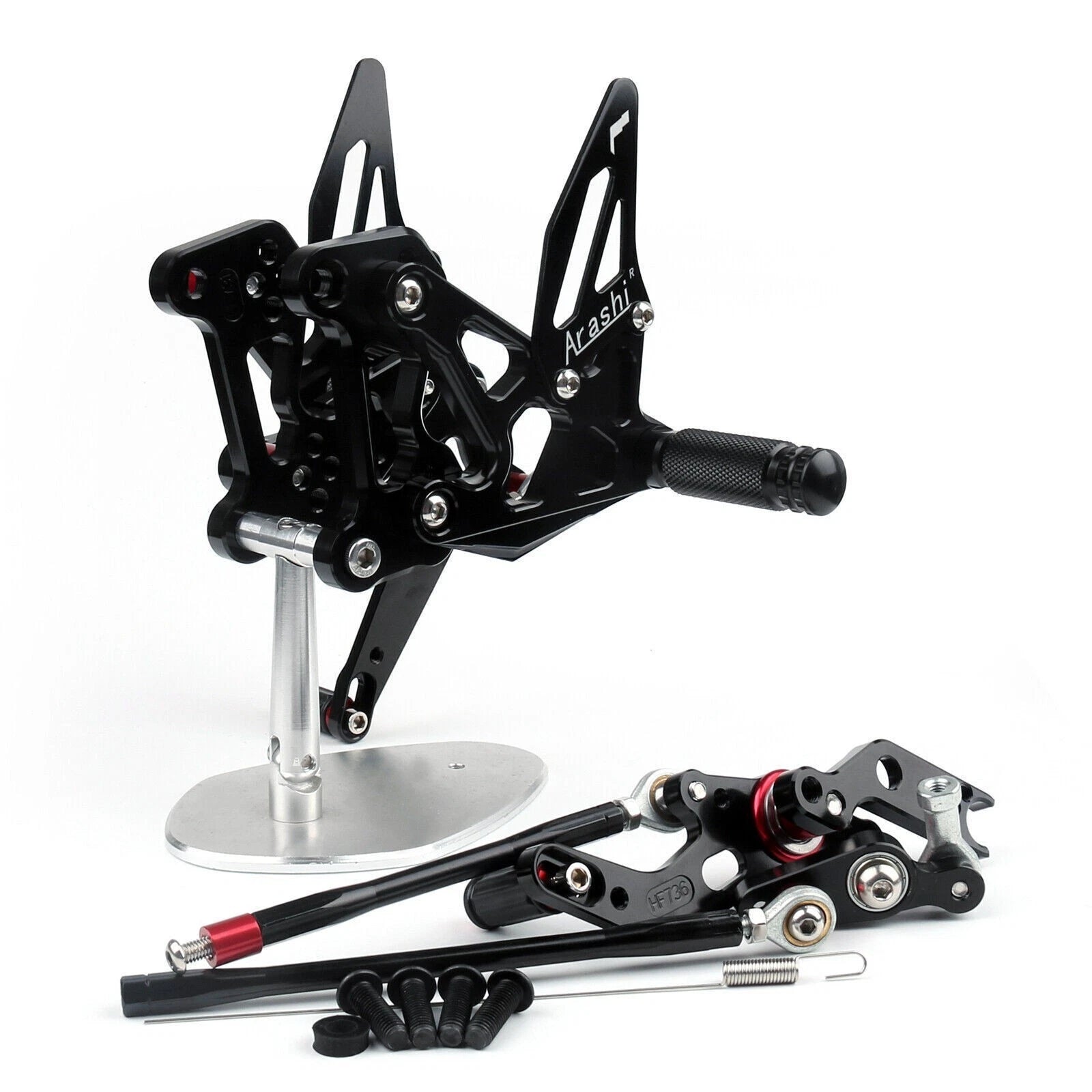 CNC Adjustable Rearset Foot Rest Pegs for MV Agusta F3 (2012–2016) Black