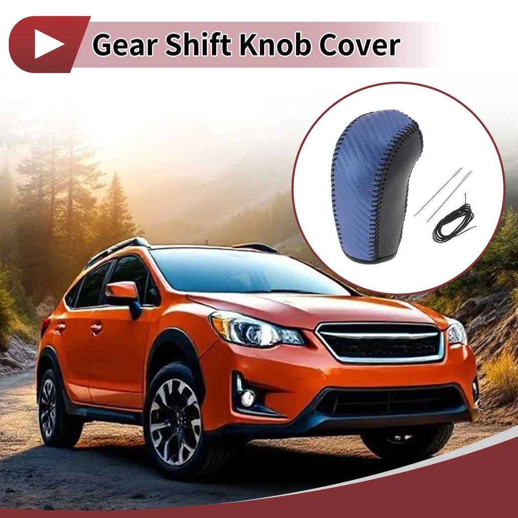 1 Pc Gear Shift Knob Cover for Subaru Forester (2014–2017) Black Blue