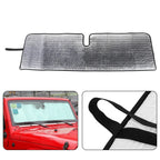 Sunshade 2/4-Door Windscreen Windshield UV Aluminum Foil for Jeep (2007-2018)