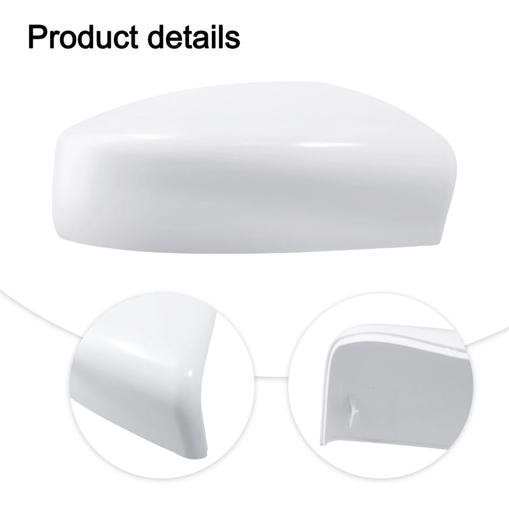 Unpainted White ABS Driver Side Mirror Cover for Nissan Sentra