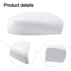 Unpainted White ABS Driver Side Mirror Cover for Nissan Sentra