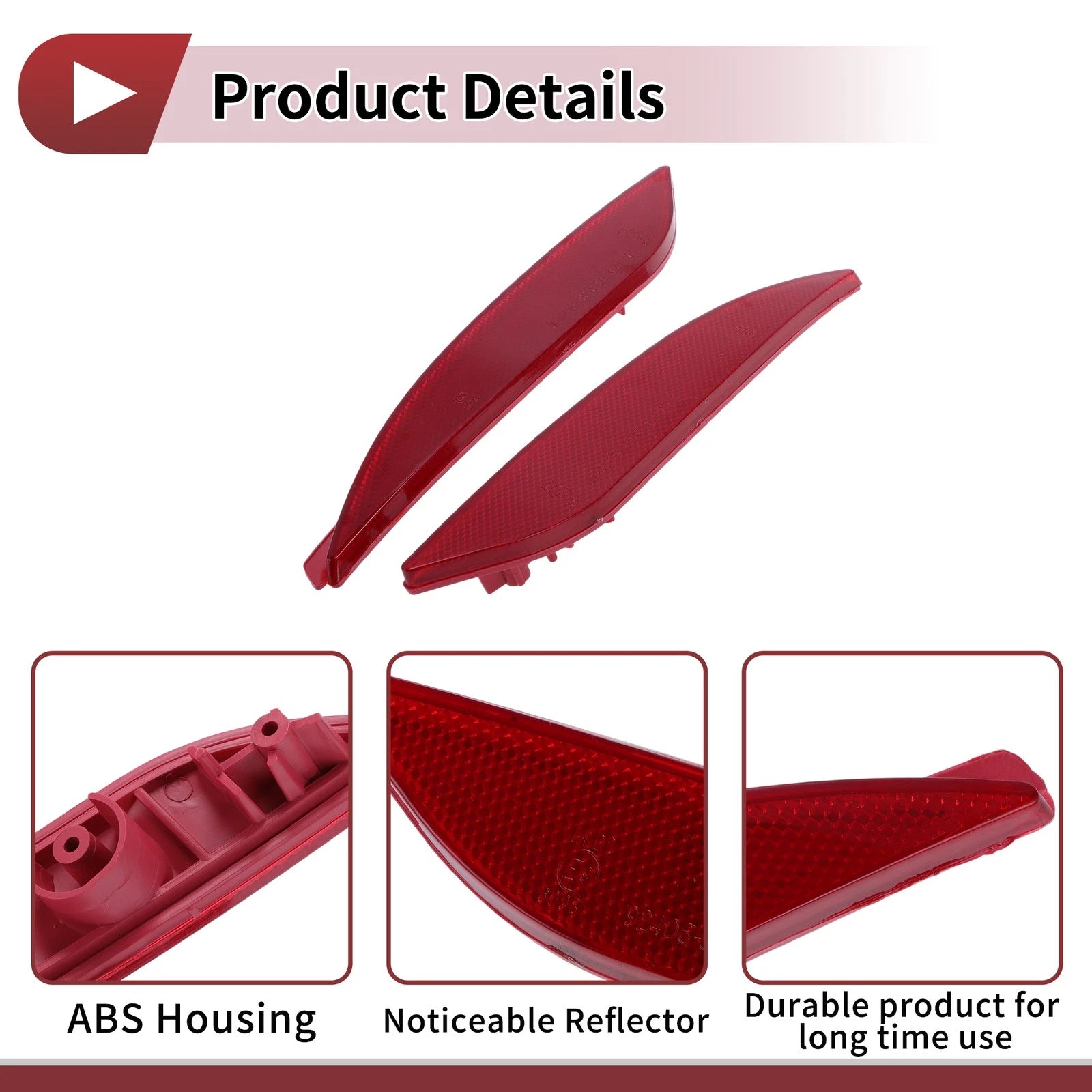 Set of 2 Rear Bumper Reflectors for Hyundai Sonata (No. 924063S000)