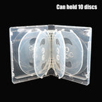 10 Disc Plastic CD Storage Box for Blu-ray Game and DVD Storage