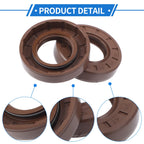 Set of 2 Oil Seal Rotary Shaft Seal FKM Rubber 25x47x10mm