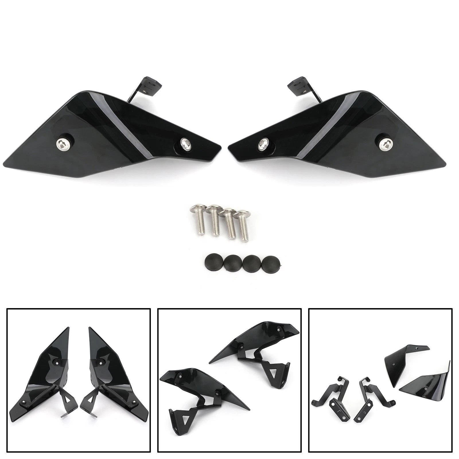 Windshield Air Deflector for Honda CRF1100L ADV (2020–2023) Black