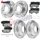 Front Rear Disc Rotor Brake Pads for Toyota Tundra Sequoia Land Cruiser (2007–2021)