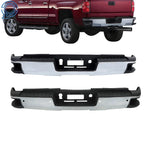 Chrome Rear Bumper Assembly for Chevy Silverado GMC Sierra 2500 3500HD (2015–2019)
