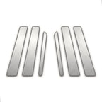 6Pc Chrome Pillar Post Covers for Mercedes E Class W212 (2010–2016)