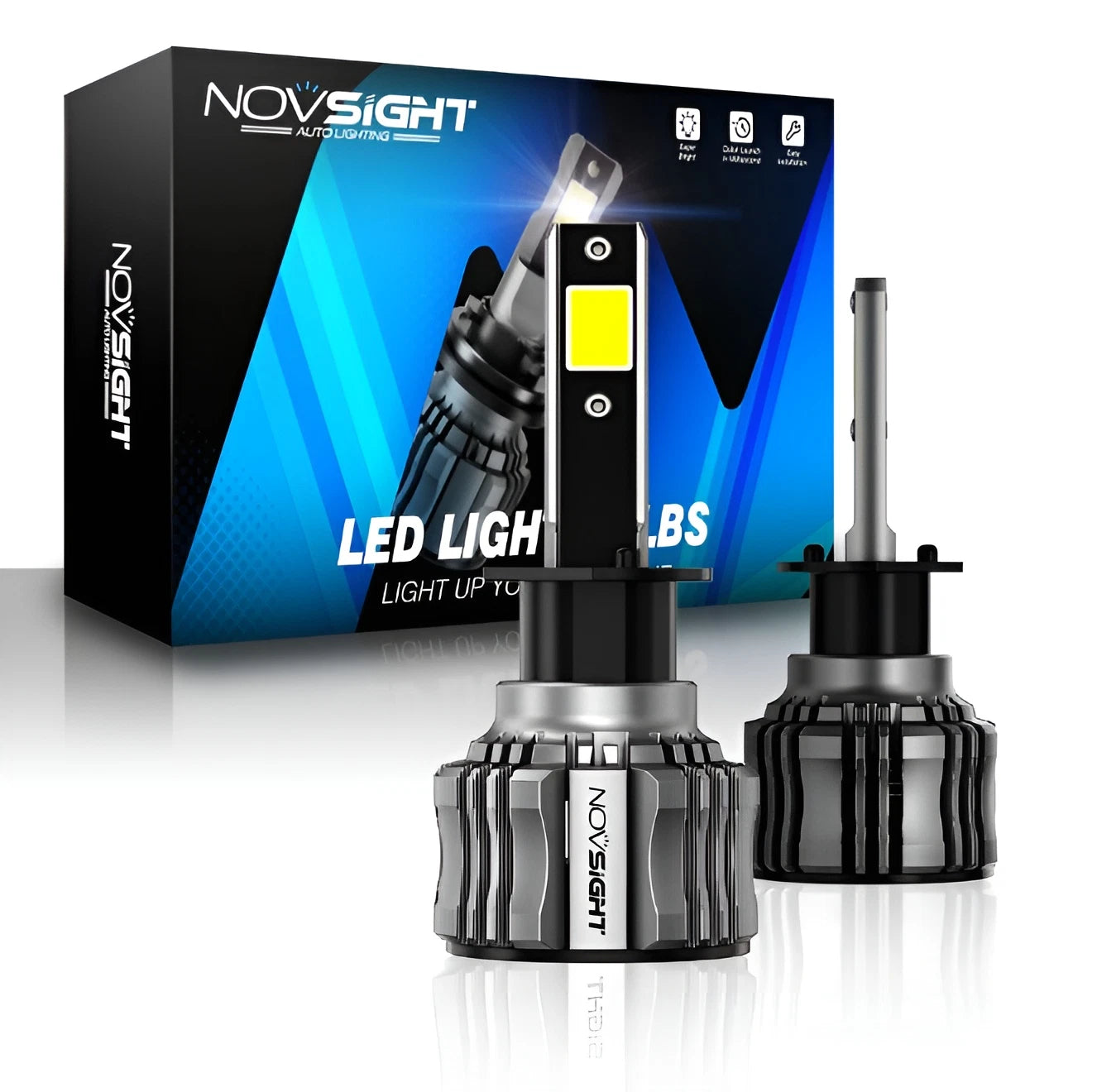 H1 LED Headlight Bulb Conversion Kit for NOVSIGHT (6500K)