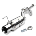 4" Rolled Tip Muffler Catback Exhaust Pipe for Nissan Sentra SE-R Spec V (2002–2006)