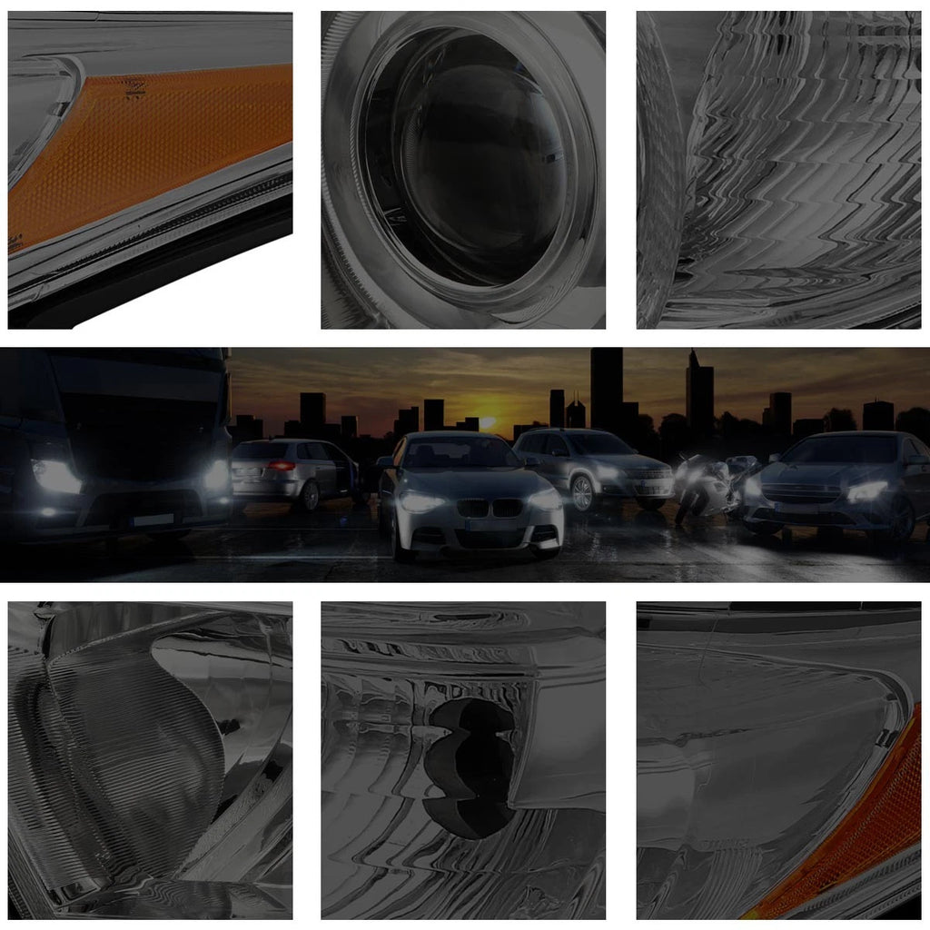 Smoked Lens Amber Corner Projector Headlight for Highlander (2011–2013)