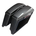 4" Saddlebags for Harley Touring (2014–2024) Gauntlet Gray Metallic/Vivid Black