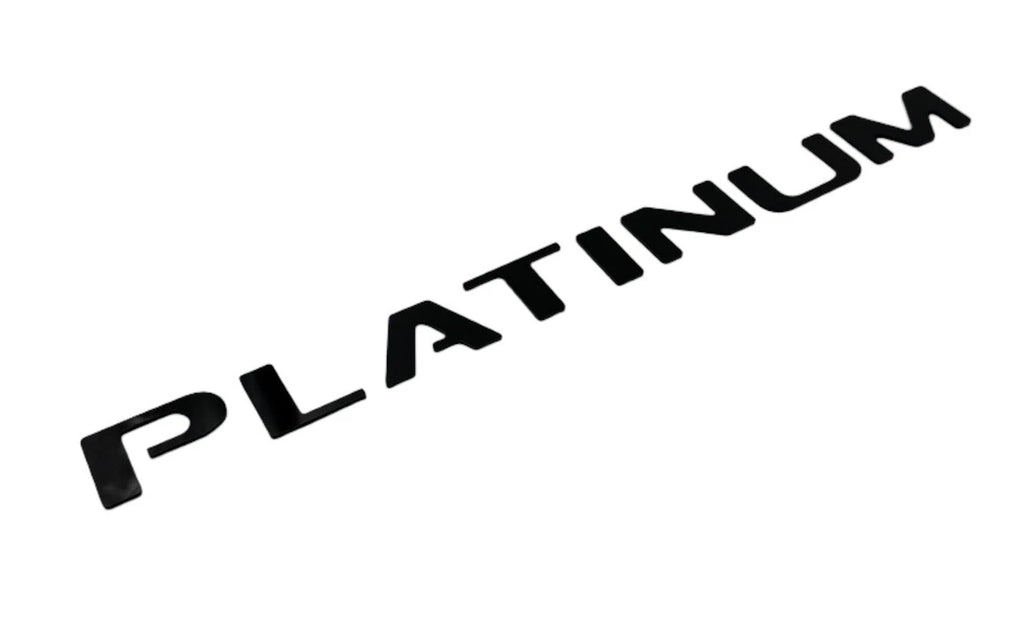 Gloss Black Tailgate Inserts Letters Replacement for 2021-2023 Ford F-150 Platinum