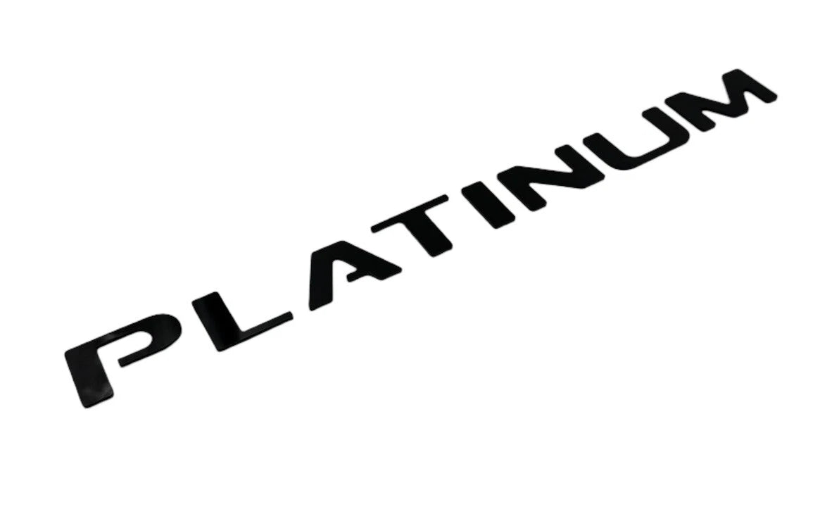 Gloss Black Tailgate Inserts Letters Replacement for 2021-2023 Ford F-150 Platinum