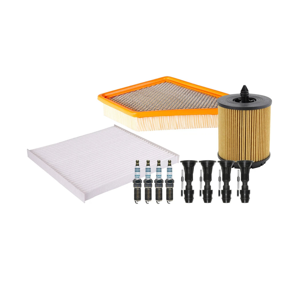 Denso Tune Up Kit 4 Iridium Spark Plugs & Boots for Equinox Terrain (2010–2017)